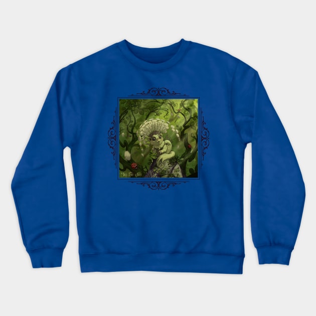 Fwish — Dandelion Flying Squirrel Crewneck Sweatshirt by Mili Fay Art